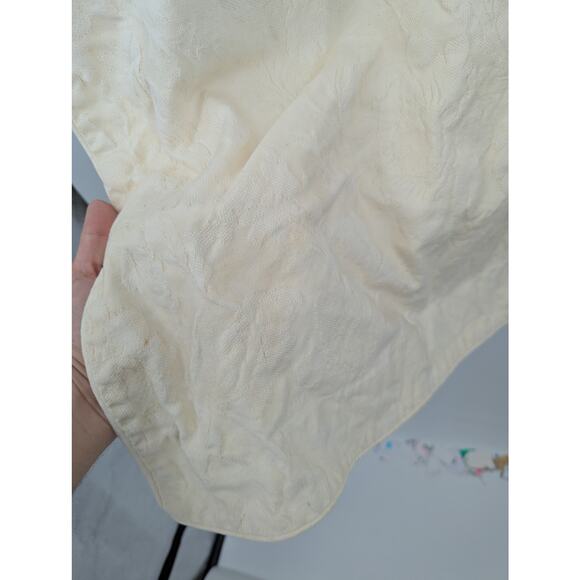 Set of 3 Vintage D. Porthault King Pillowcases Ivory Floral Damask 100% Cotton - Picture 9 of 9